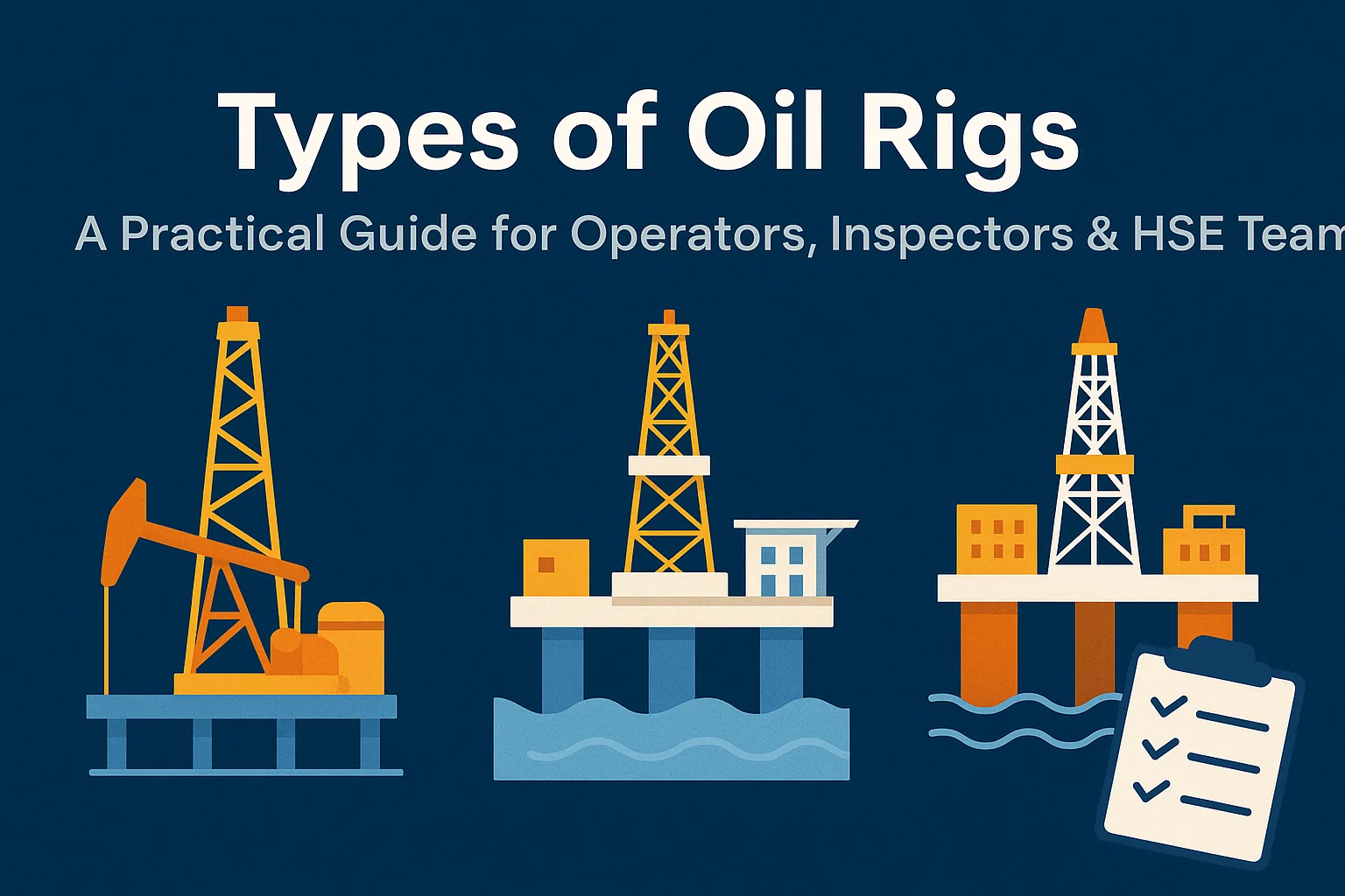 Types of Oil Rigs Guide for Operators, Inspectors & HSE Teams ...