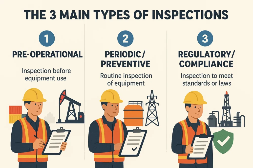 The 3 Main Types of Inspections in oil an gas