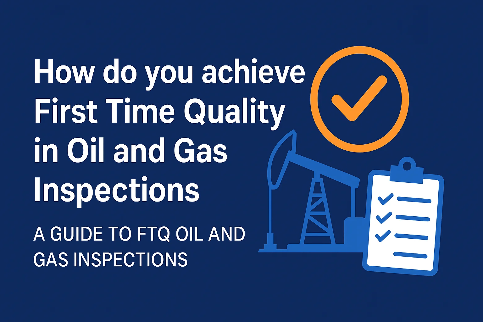 How Do You Achieve First Time Quality with Oil and Gas Inspections?