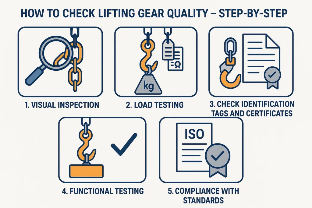 How to Check Lifting Gear Quality – Step-by-Step