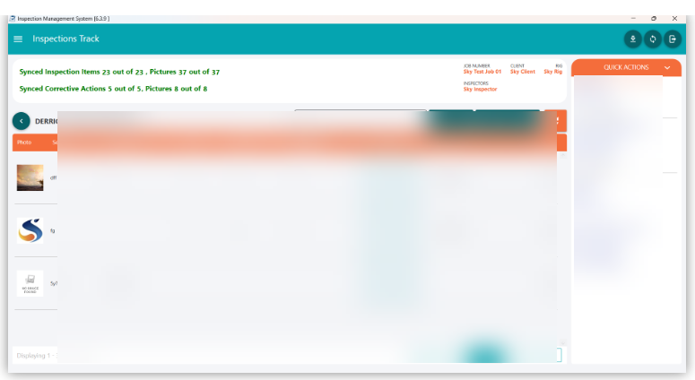 screenshot showing How Inspections Track Software Supports Derrick Safety