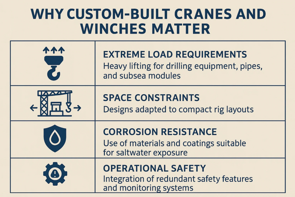 Why Custom-Built Cranes and Winches Matter