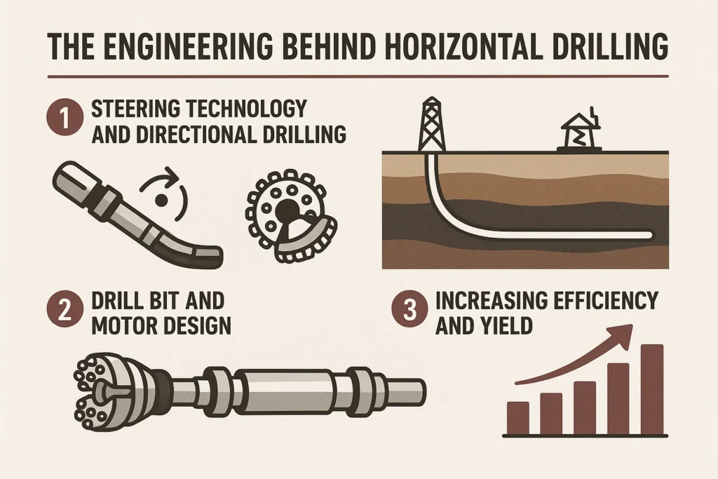infographic showing The Engineering Behind Horizontal Drilling