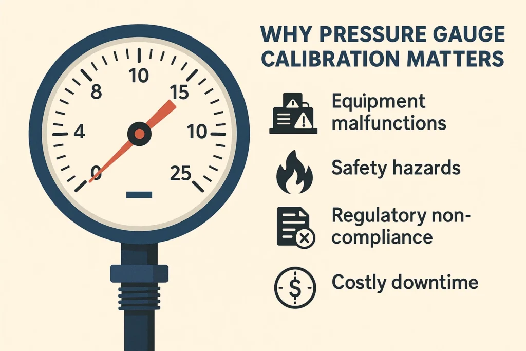 Visual representation of Why Pressure Gauge Calibration Matters