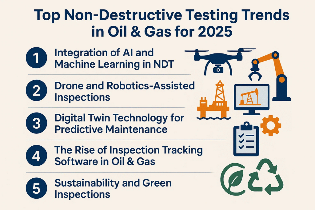 infographic explaining Top Non-Destructive Testing Trends in Oil & Gas for 2025