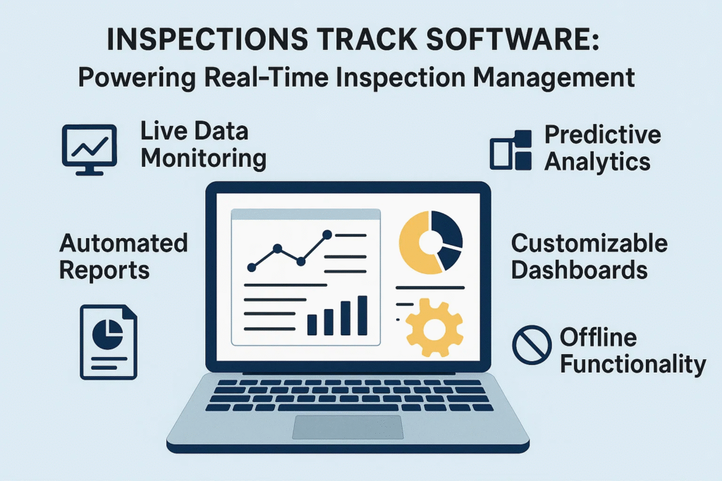 infographic showing Inspections Track Software: Powering Real-Time Inspection Management