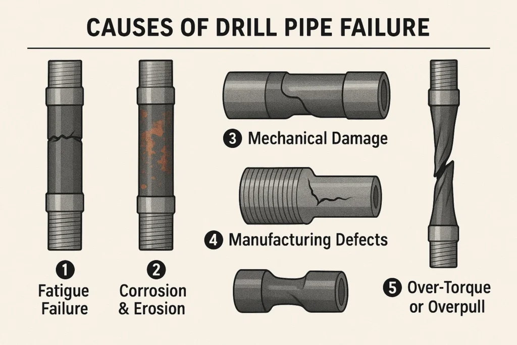 Causes of Drill Pipe Failure in oil and gas