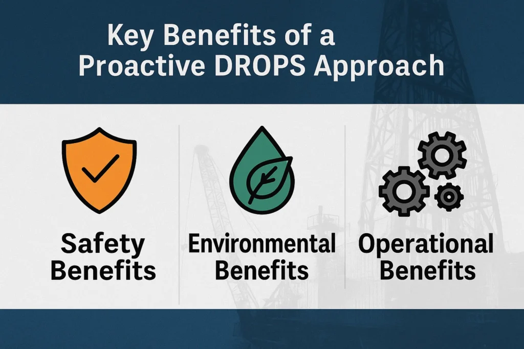 infographic explaining Key Benefits of a Proactive DROPS Approach