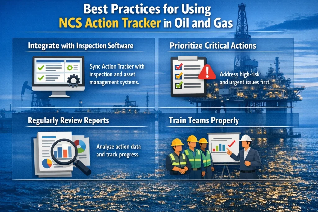 Best Practices for Using NCS Action Tracker in Oil and Gas
