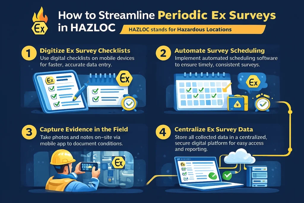 visual representation of How to Streamline Periodic Ex Surveys in HAZLOC