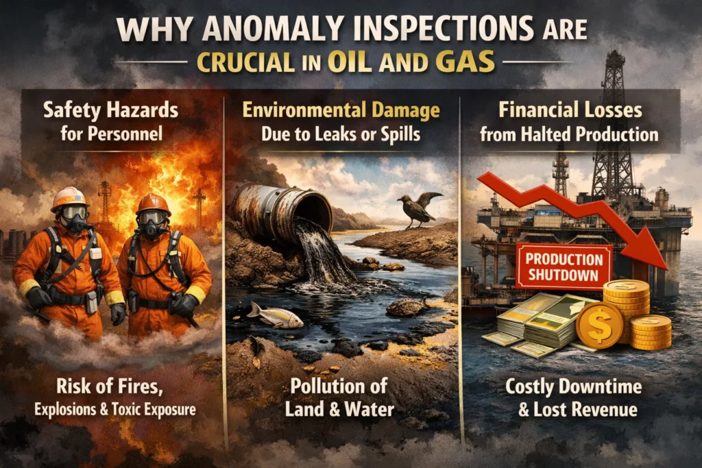 visual representation of Why Anomaly Inspections Are Crucial in Oil and Gas
