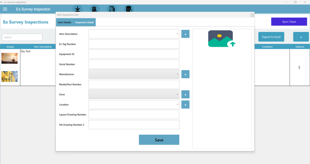 visual representation of Role of Inspections Track Software in Ex Surveys