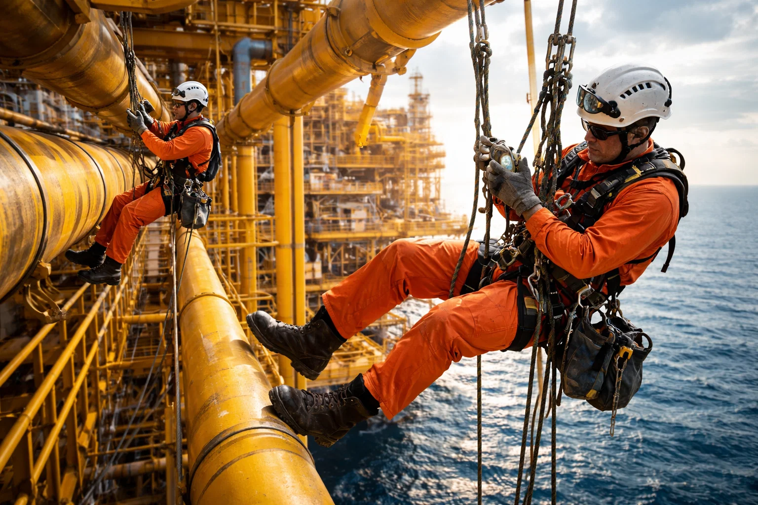 rope access inspections in oil and gas
