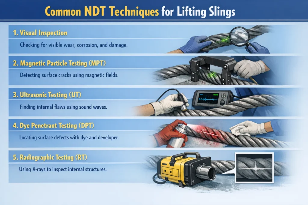 Common NDT Techniques for Lifting Slings