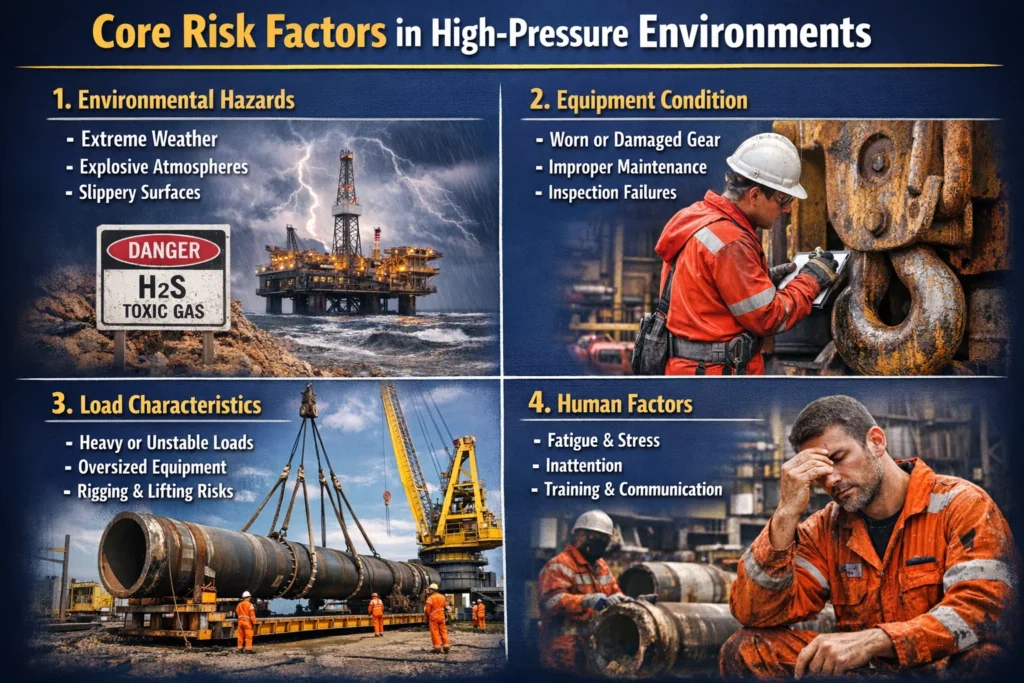visual representation of Core Risk Factors in High-Pressure Environments 