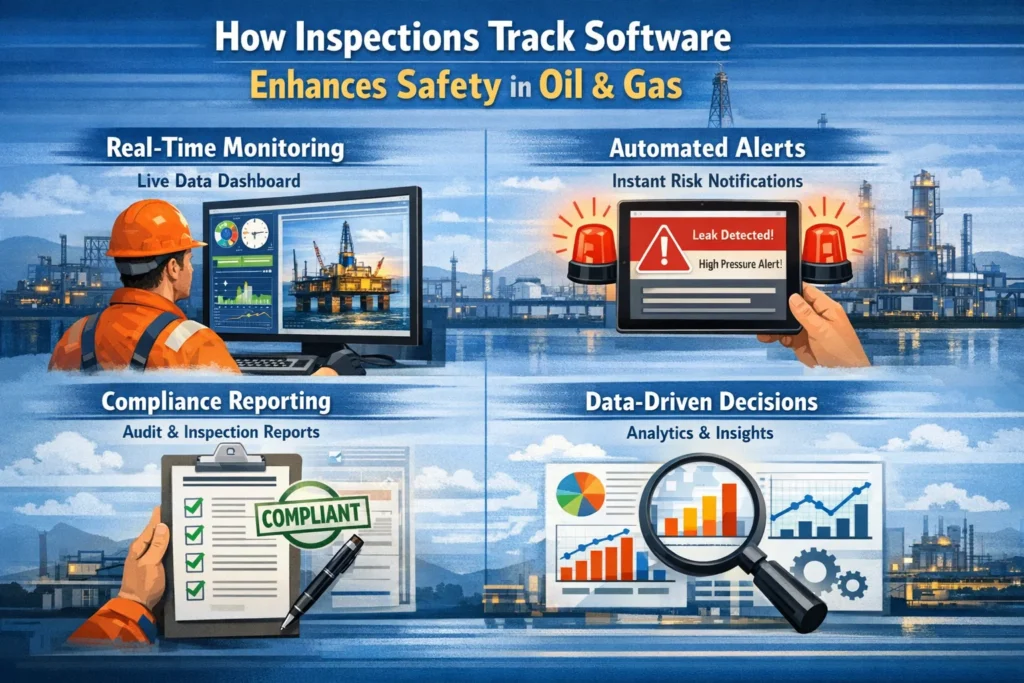 visual representation of How Inspections Track Software Enhances Safety in Oil & Gas