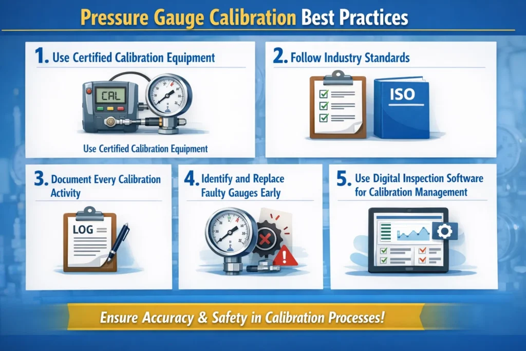visual representation of Pressure Gauge Calibration Best Practices