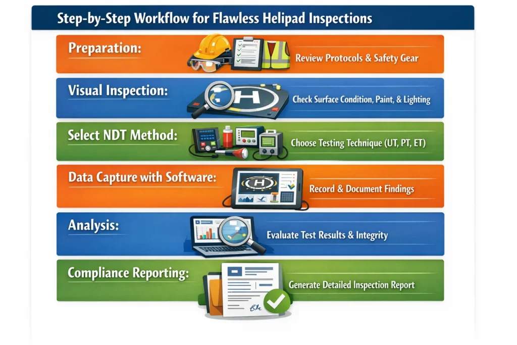 Step-by-Step Workflow for Flawless Helipad Inspections