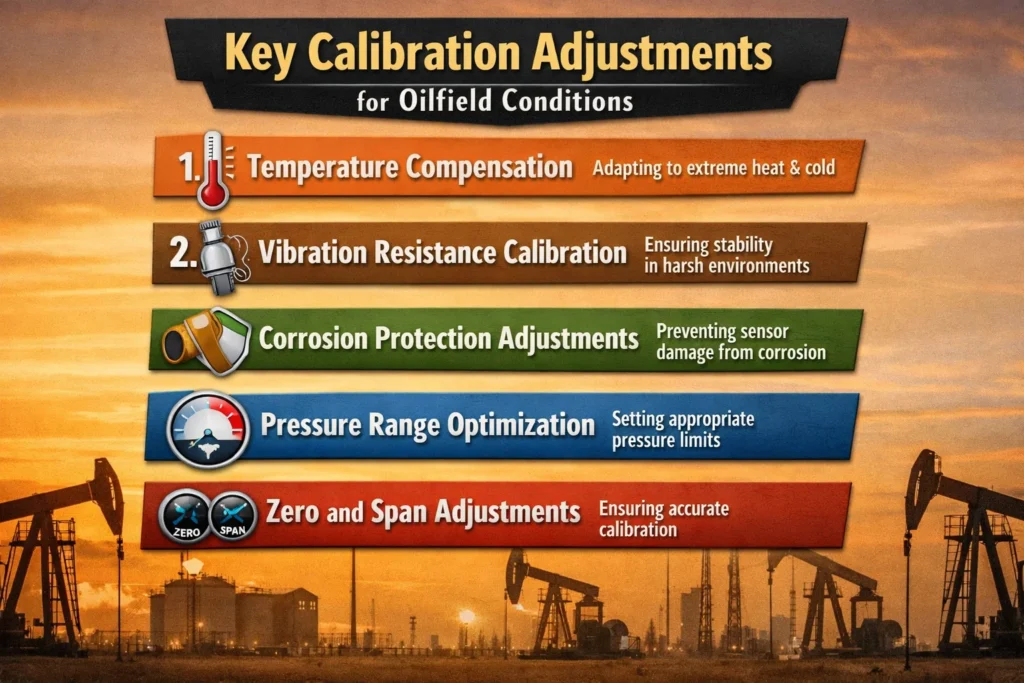 visual representation 58Key Calibration Adjustments for Oilfield Conditions