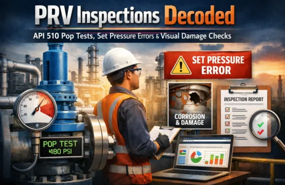PRV Inspections Decoded: API 510 Pop Test Procedures, Set Pressure Errors, and Visual Damage Checks