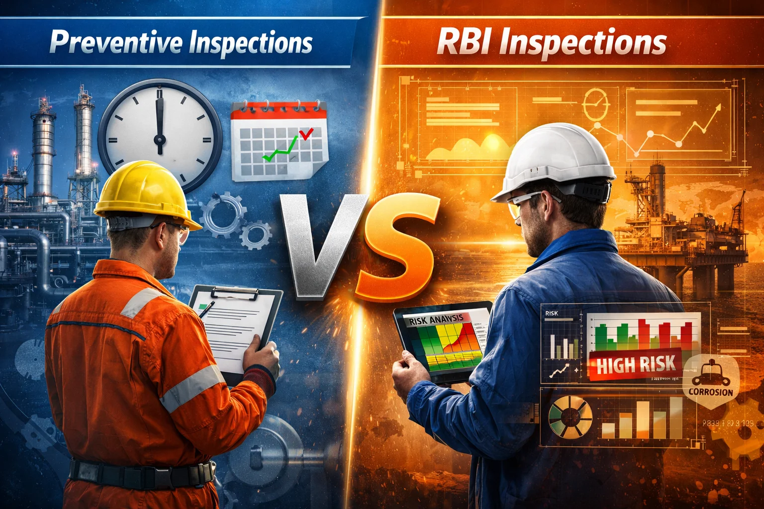 Differences Between Preventive and RBI Inspections