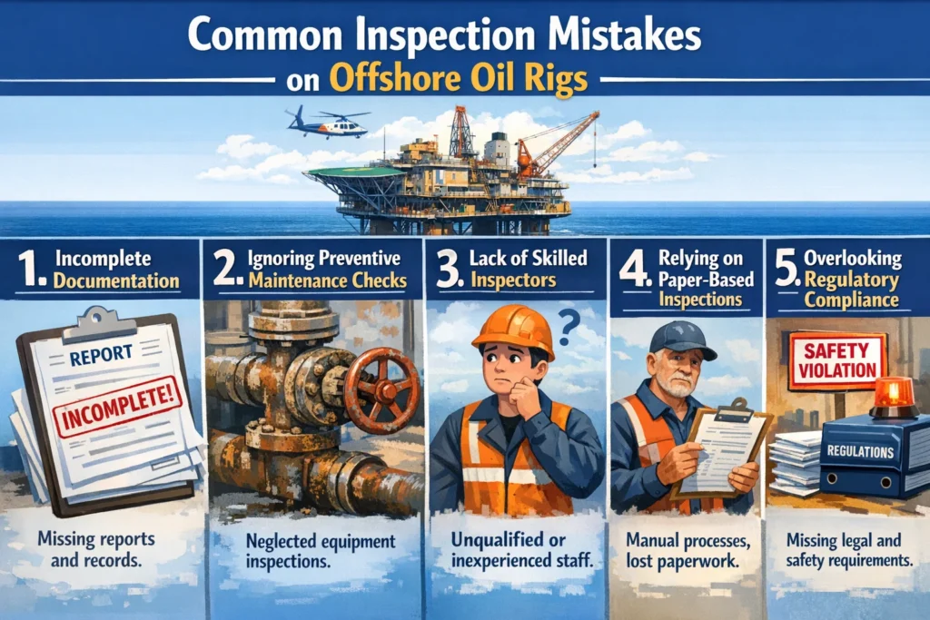 Common Inspection Mistakes on Offshore Oil Rigs