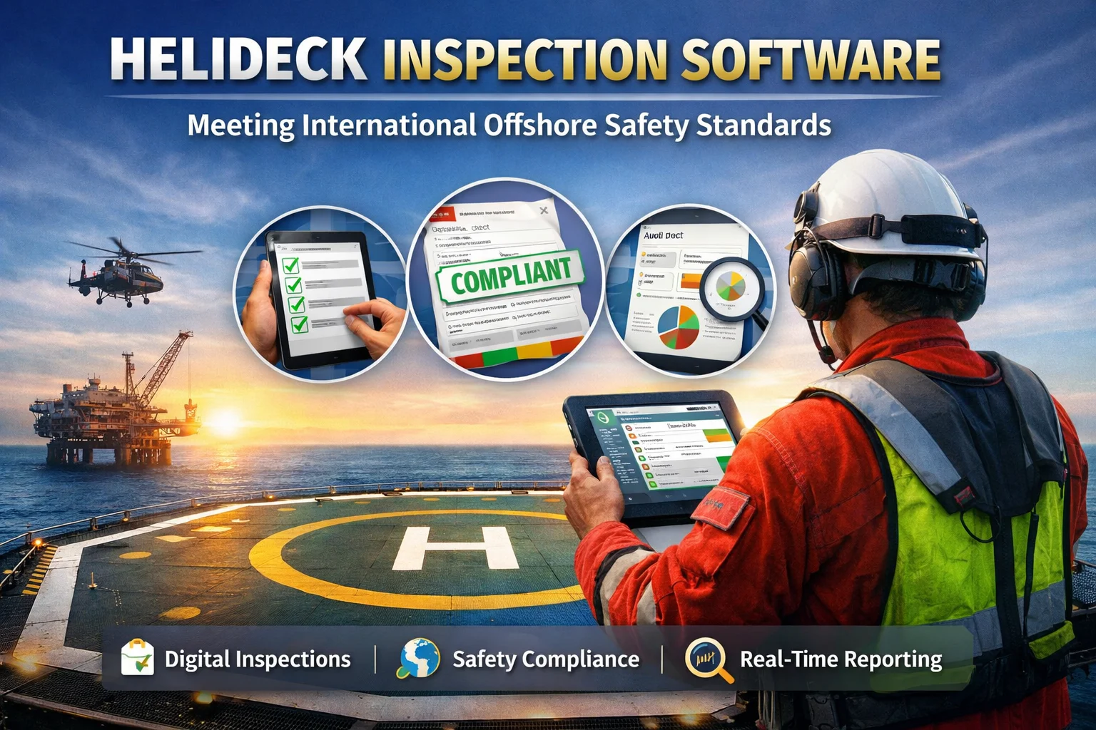Helideck Inspection Software: Meeting International Offshore Safety Standards