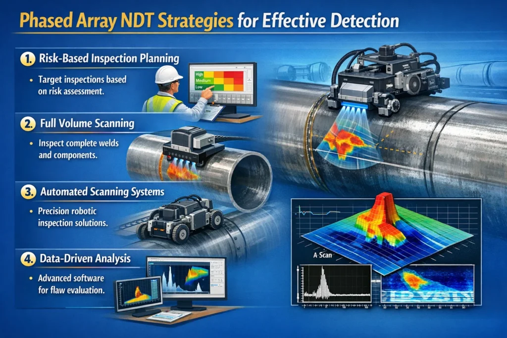 Phased Array NDT Strategies for Effective Detection