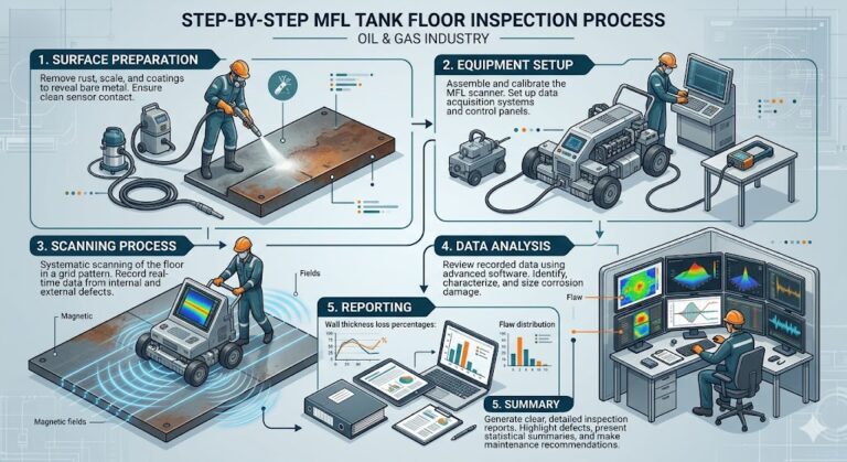 Magnetic Flux Leakage MFL Tank Floor Inspection - inspectionstrack