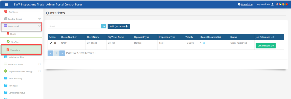 job mobilization and quote management software