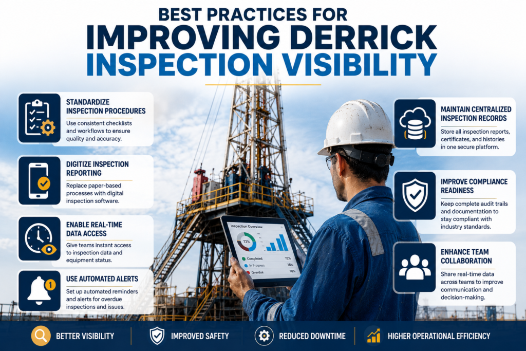 visual representation of Best Practices for Improving Derrick Inspection Visibility