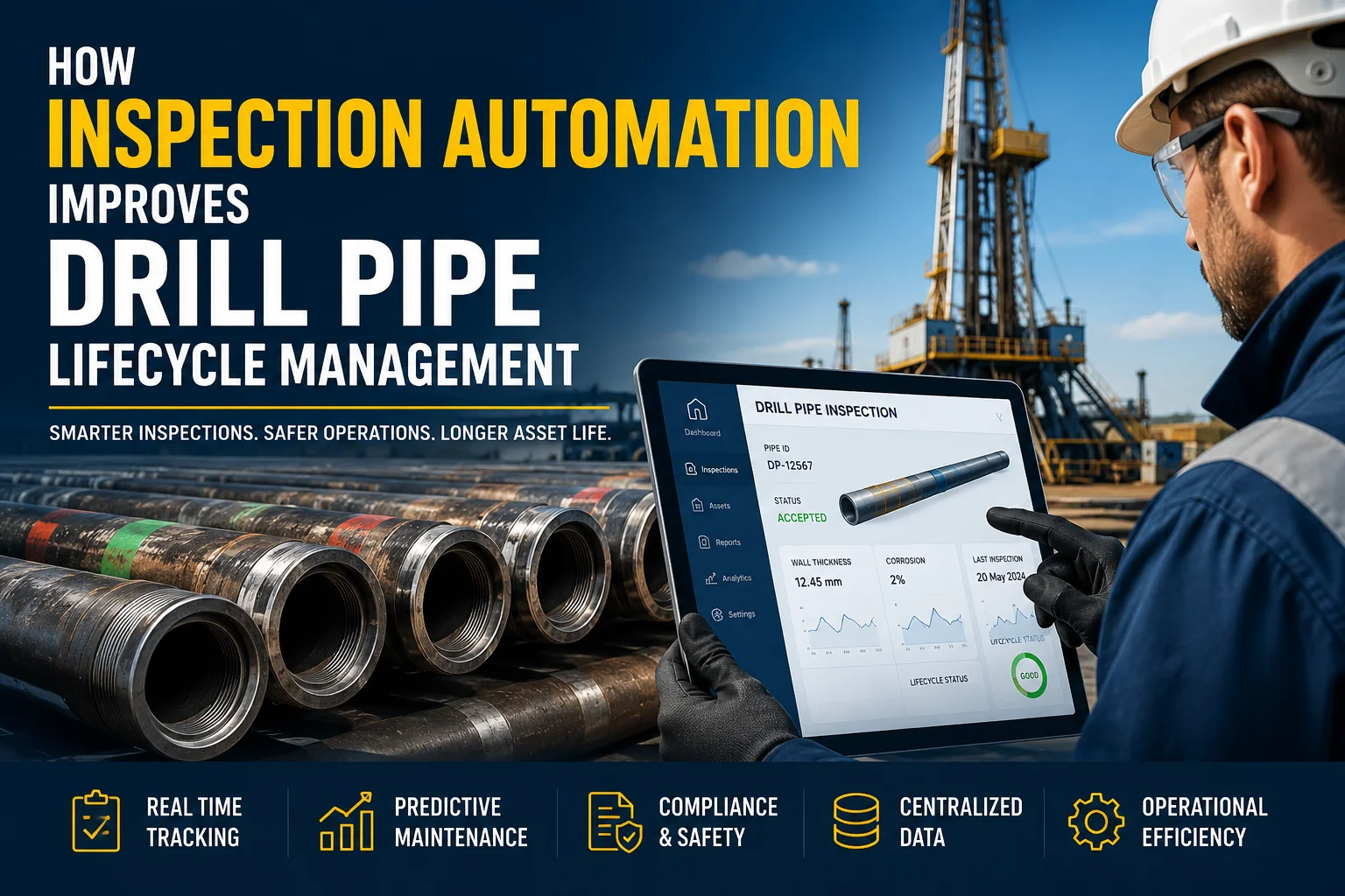 How Inspection Automation Improves Drill Pipe Lifecycle Management