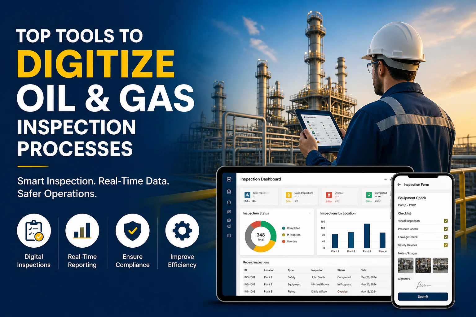 Top Tools to Digitize Oil and Gas Inspection Processes