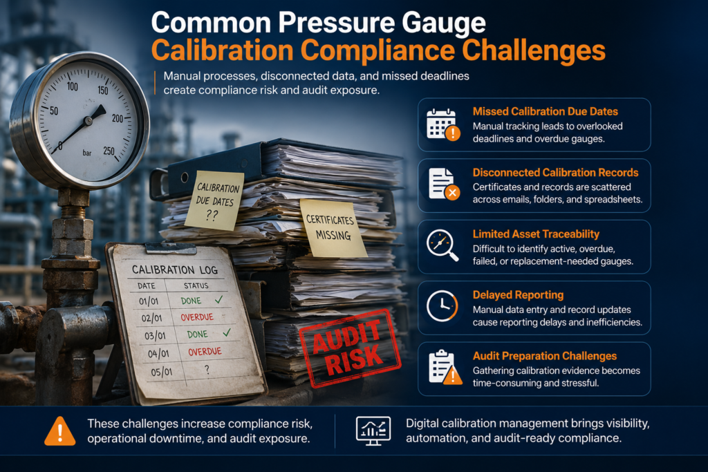 visual representation ofCommon Pressure Gauge Calibration Compliance Challenges