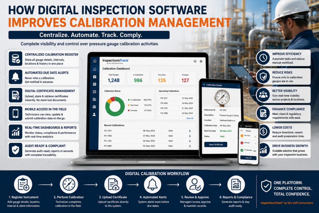visual representation of How Digital Inspection Software Improves Calibration Management