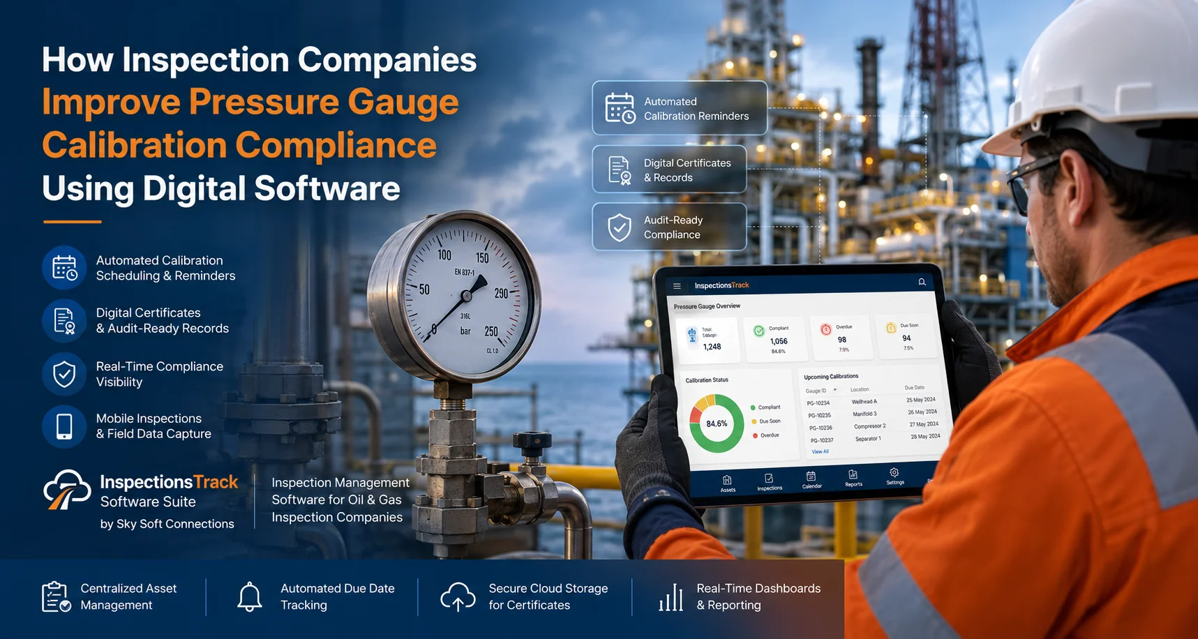 How Inspection Companies Improve Pressure Gauge Calibration Compliance Using Digital Software