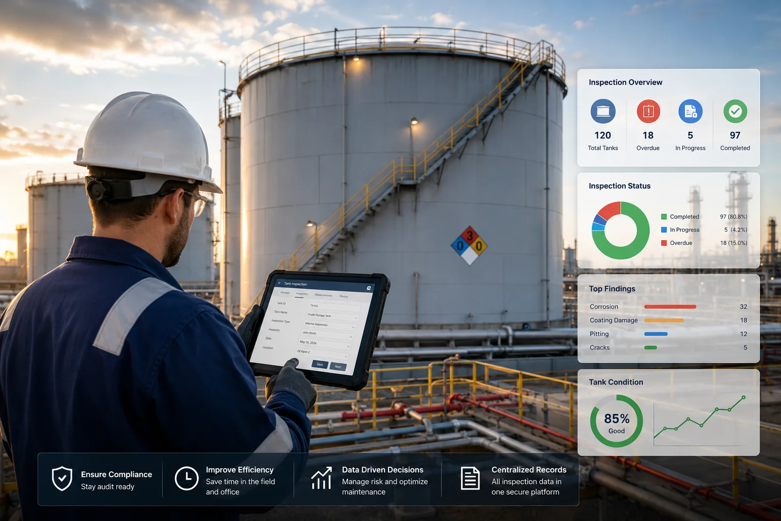 How Leading Operators Manage Tank Inspections More Efficiently