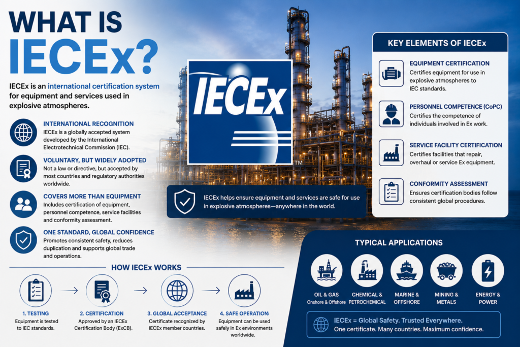 visual representation of What is IECEx?
