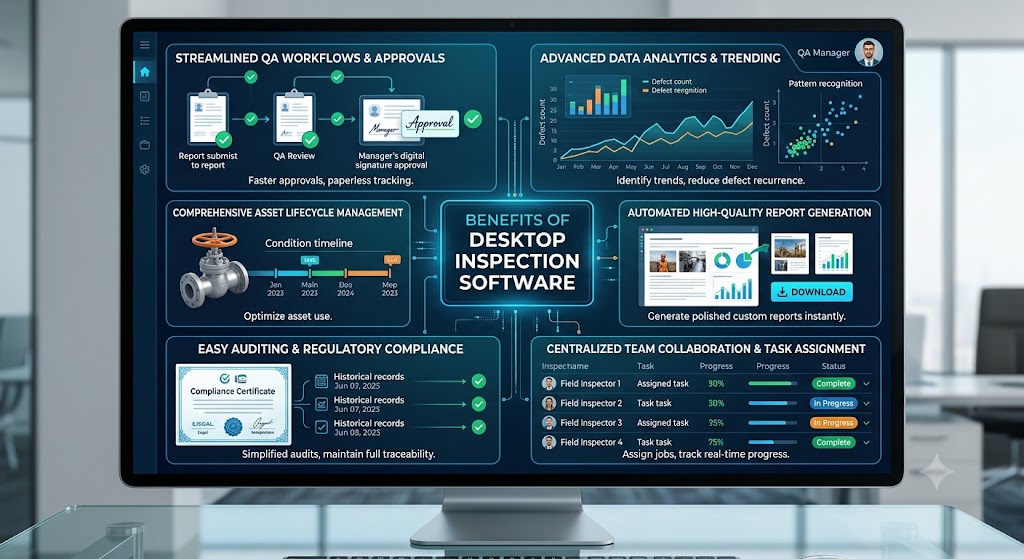visual representation of Benefits of Desktop Inspection Software