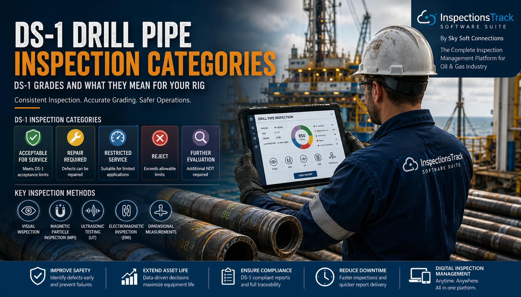 Drill Pipe Inspection Categories Explained: DS-1 Grades and What They Mean for Your Rig
