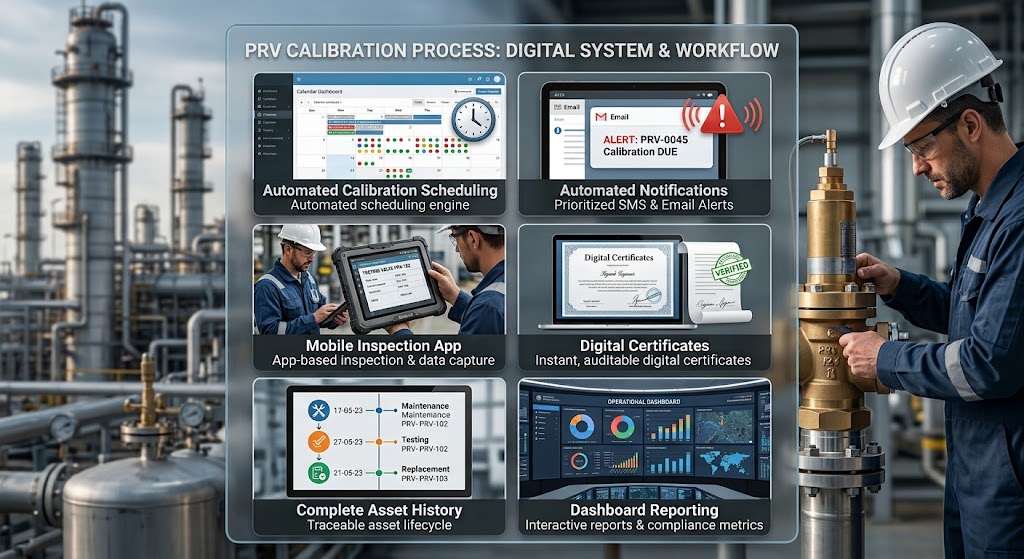 visual representation of Key Features Every Digital PRV Calibration System Should Include