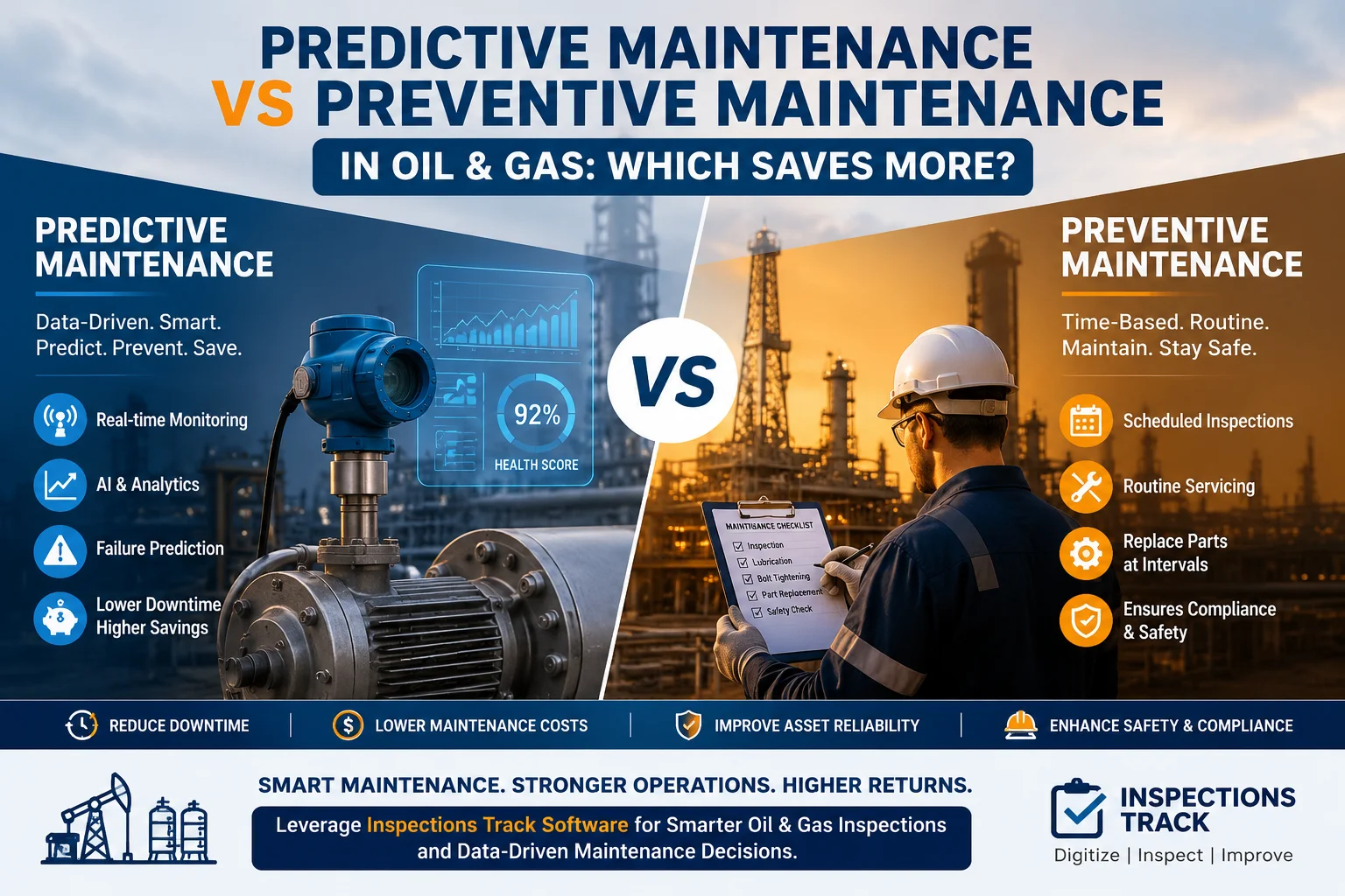 Predictive Maintenance vs Preventive Maintenance in Oil & Gas: Which Saves More?
