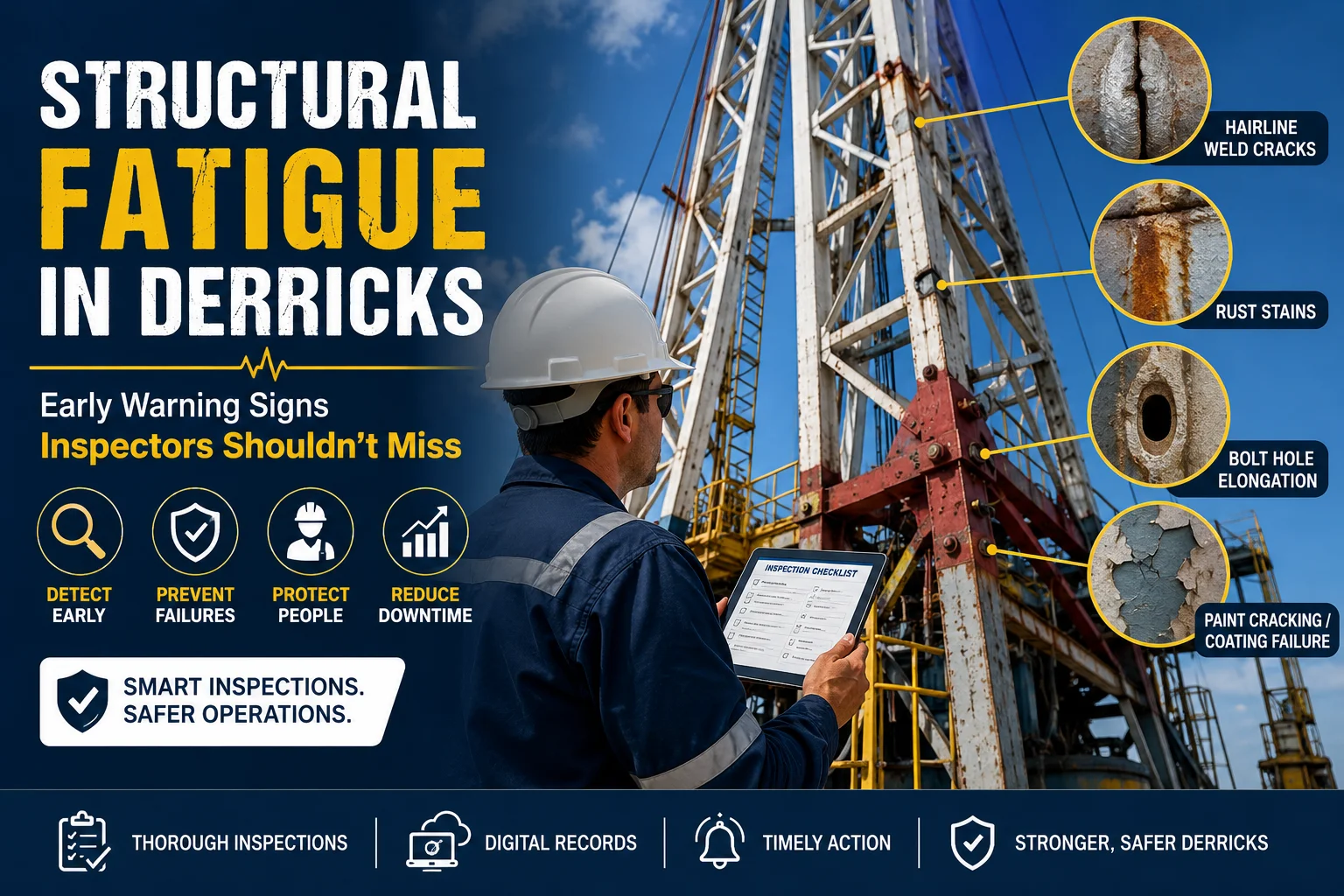 Structural Fatigue in Derricks: Early Warning Signs Inspectors Shouldn’t Miss