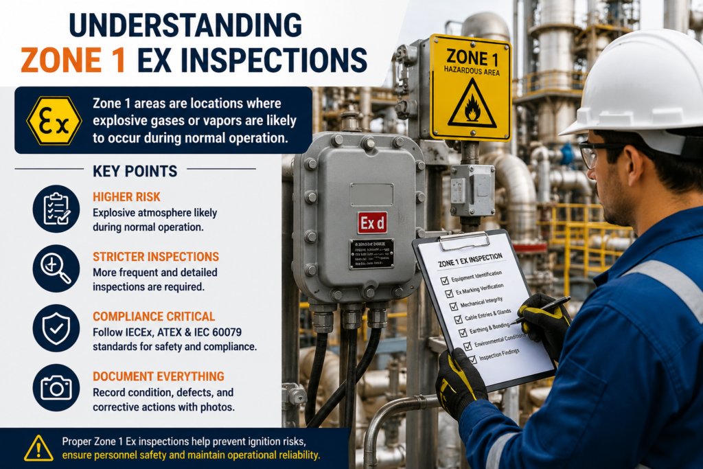 visual representation of Understanding Zone 1 Ex Inspections