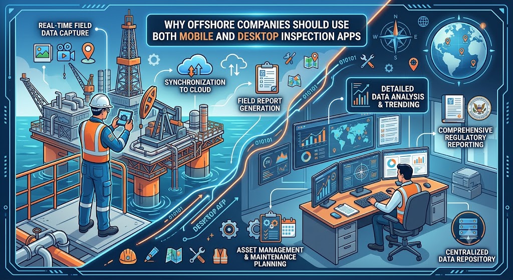Why Offshore Companies Should Use Both Mobile and Desktop Inspection Apps