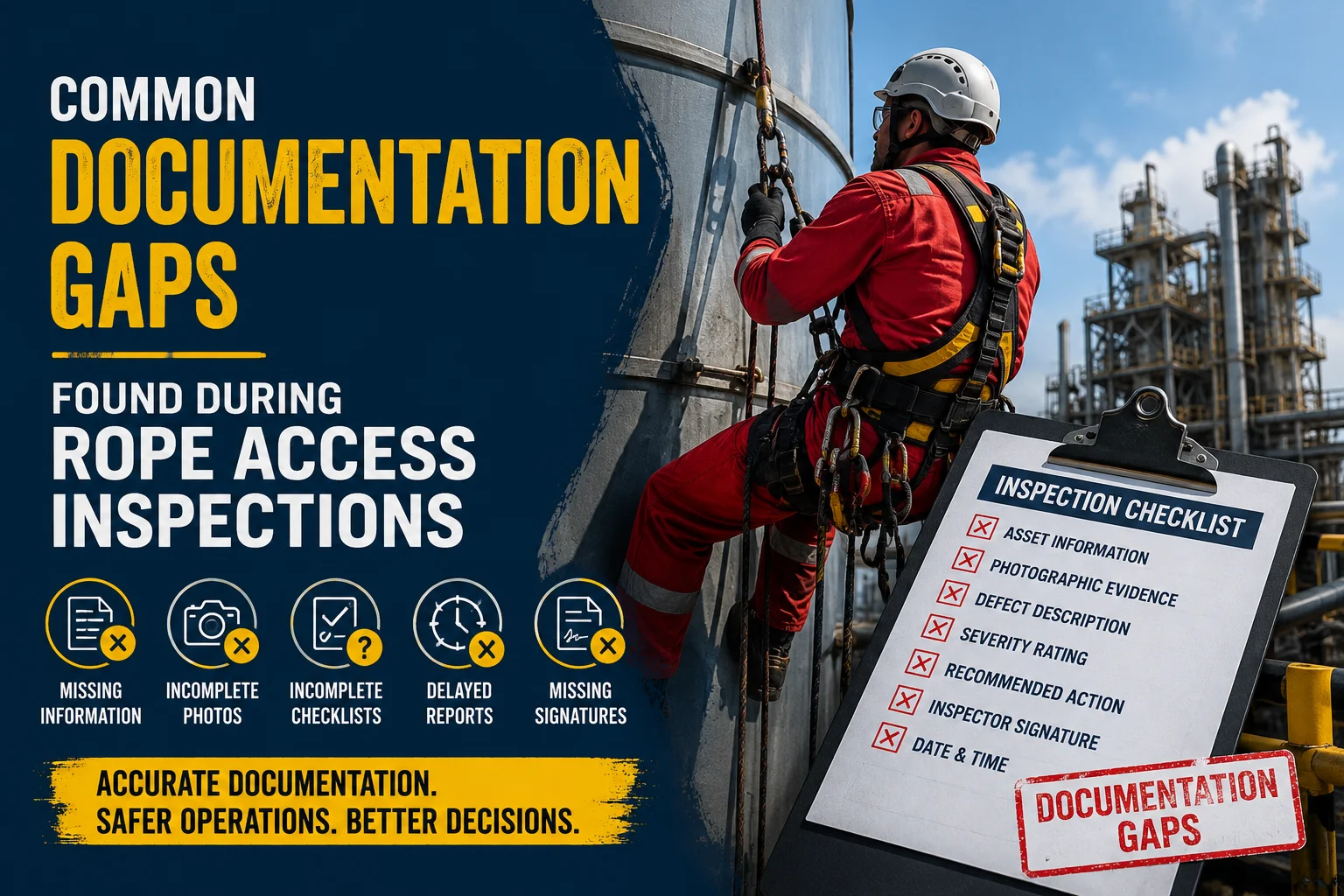 Common Documentation Gaps Found During Rope Access Inspections