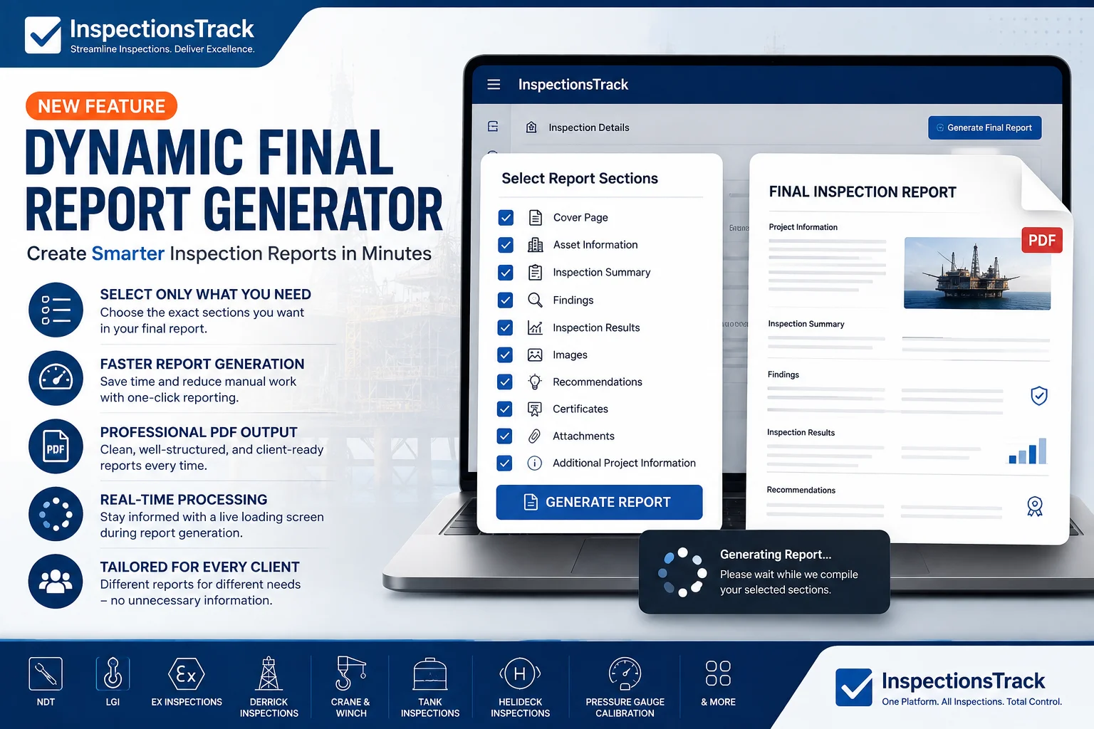 New Dynamic Final Report Generator in InspectionsTrack: Create Smarter Inspection Reports in Minutes