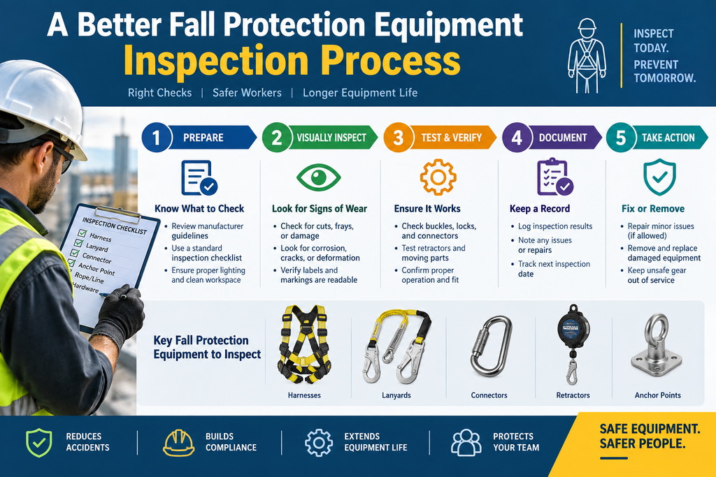 viusal representation of A Better Fall Protection Equipment Inspection Process