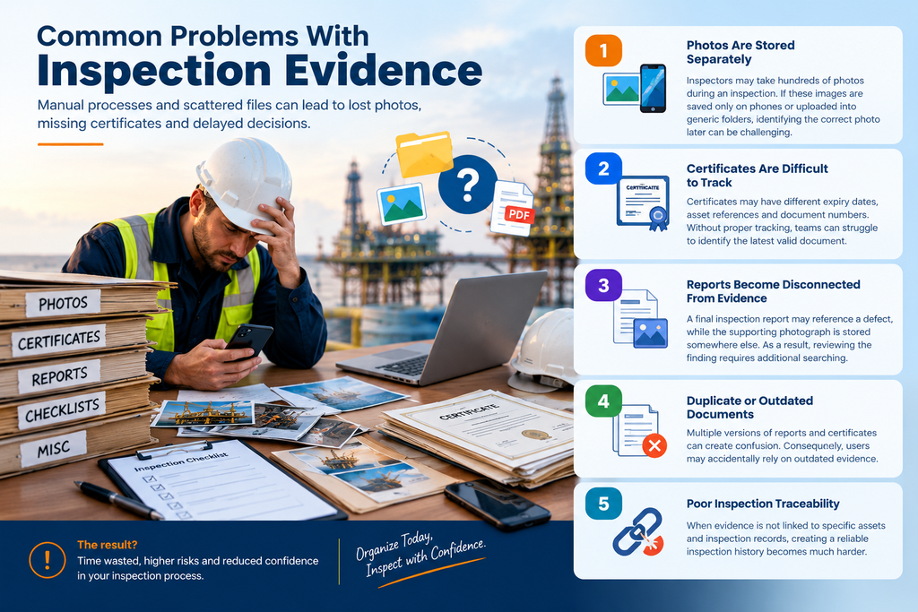 visual representation of Common Problems With Inspection Evidence