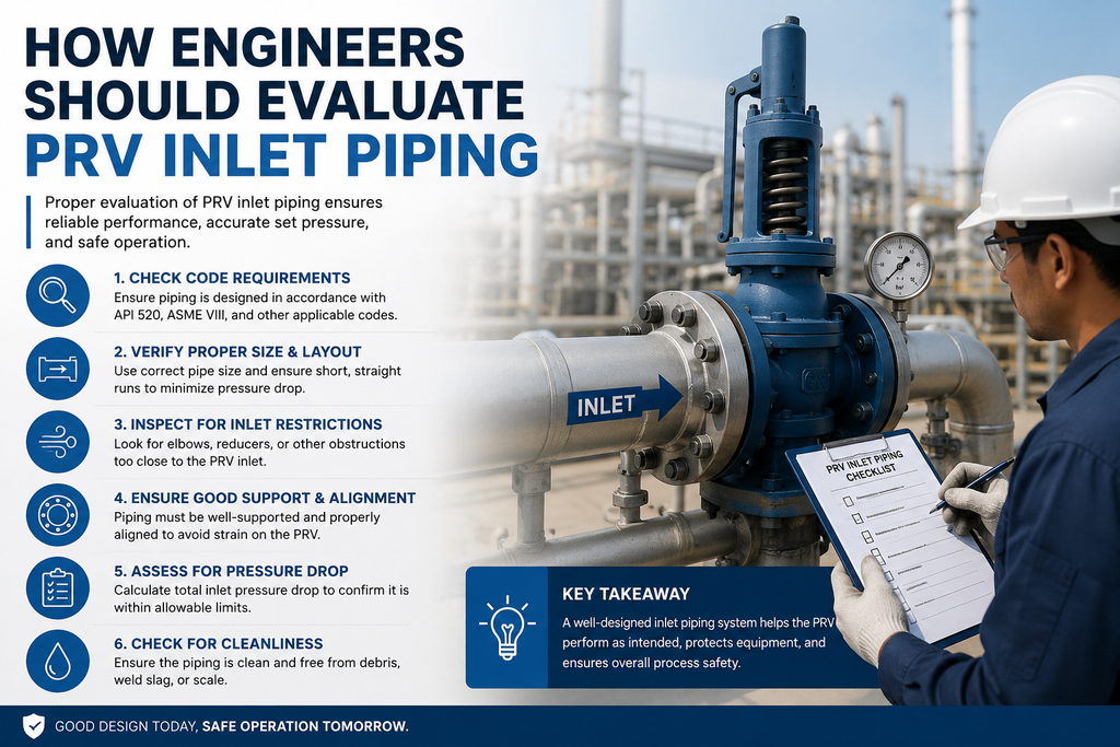 viusal representation of How Engineers Should Evaluate PRV Inlet Piping
